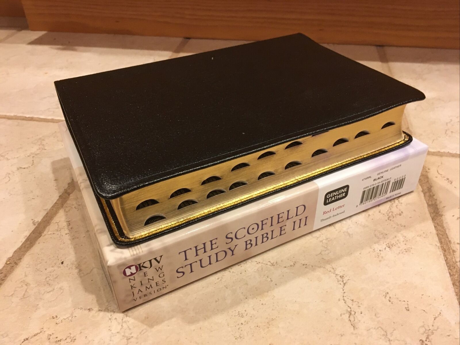 NKJV Scofield Study Bible III - Black Genuine Leather