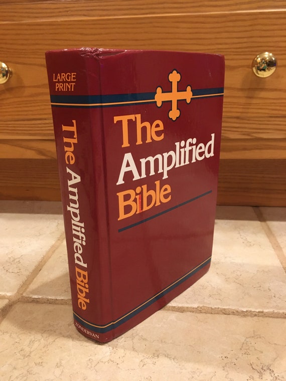 RARE Large Print AMPC Classic Amplified Bible 1987 Etsy