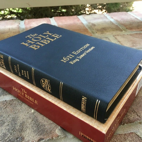 Leather Bible KJV Goatskin Etsy