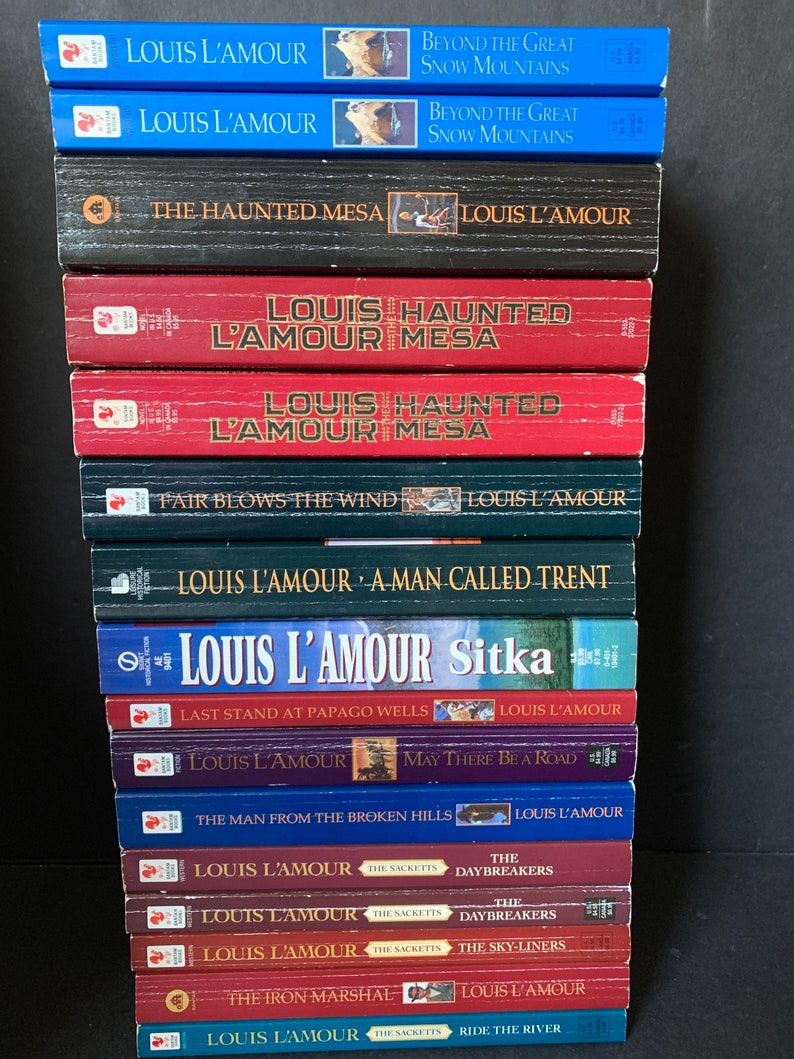 Books By Louis L amour Choose Your Title Etsy