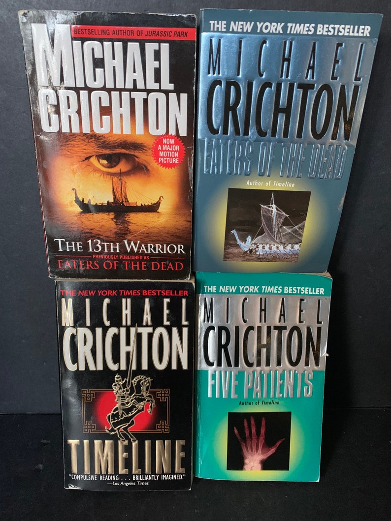 Michael Crichton Books Choose Your Title Etsy