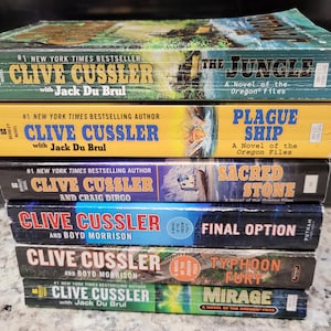 Lot of 6 Books: A Novel of The Oregon Files By Clive Cussler Mass Market Paperback