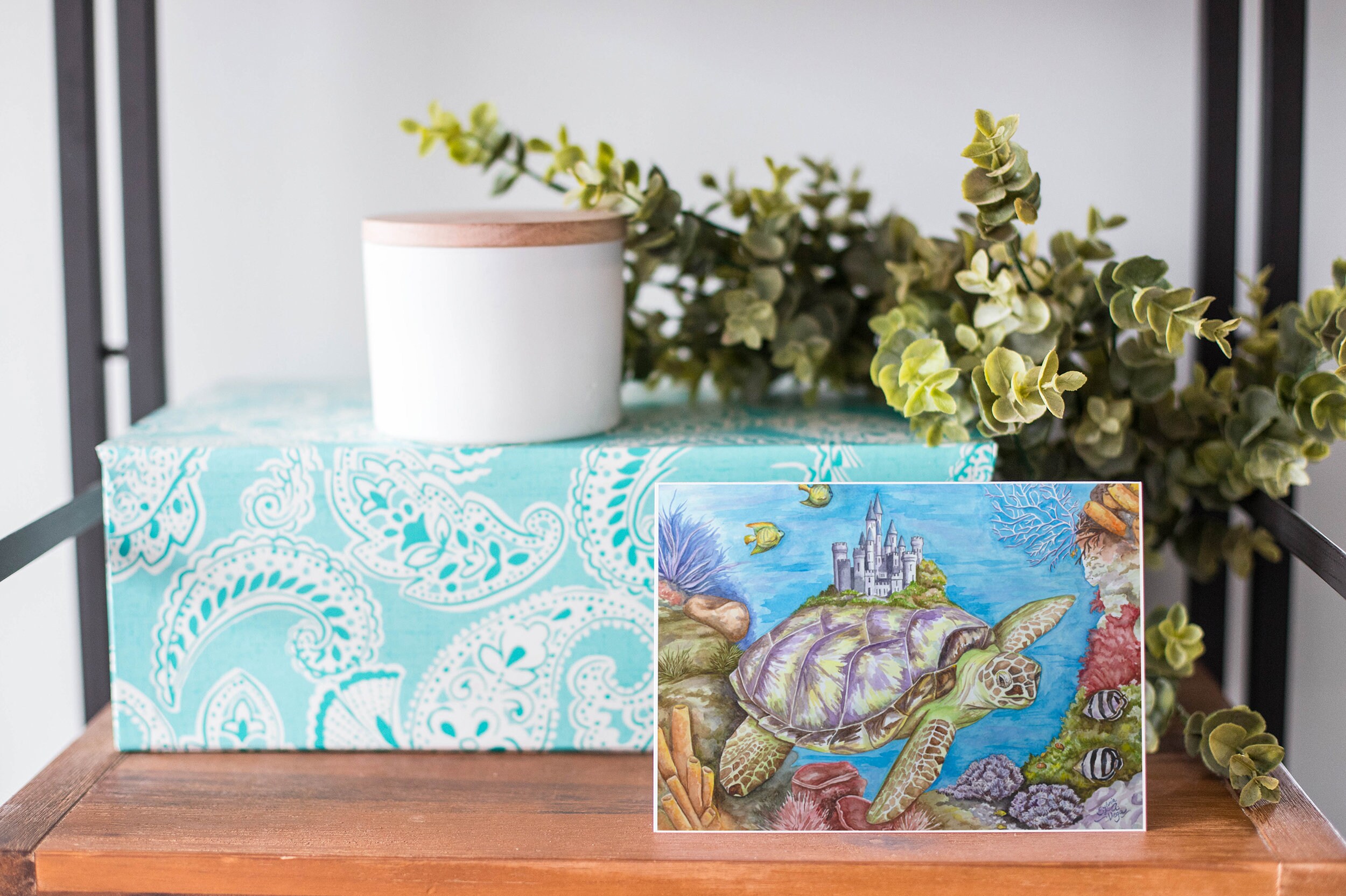 Magic Turtle, Sea Turtle Art, Sea Castle Fantasy, 5