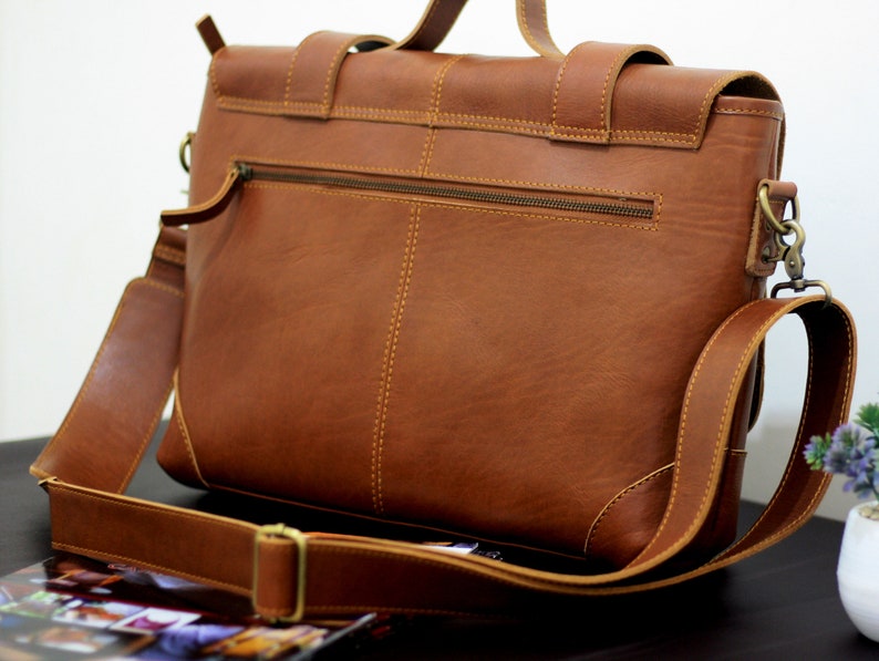 leather laptop bag men leather briefcase vintage on Camel Maldini leather briefcase laptop bag