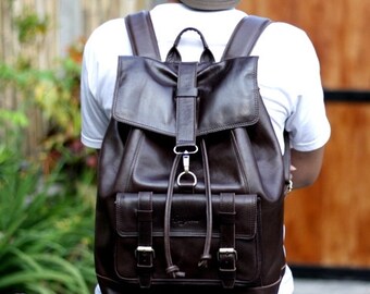 buckley grained leather backpack GRAIN LEATHER BUCKLEY BACKPACK