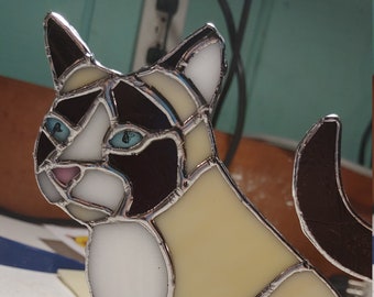 3D Stained Glass Cat