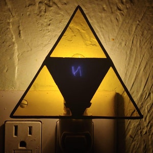 Triforce Nightlight | Stained Glass | Legend Of Zelda
