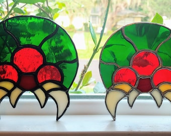 The Last Metroid | Stained Glass Suncatcher | Video Games