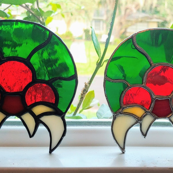 The Last Metroid | Stained Glass Suncatcher | Video Games