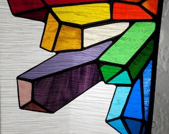 Geode Corners | Stained Glass Crystal Suncatcher