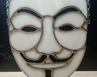 Remember remember, the 5th of November | V for Vendetta Mask | Guy Fawkes | Stained Glass