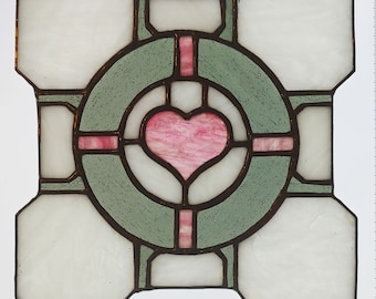 My Companion Cube | Stained Glass Geeky | Portal Glados