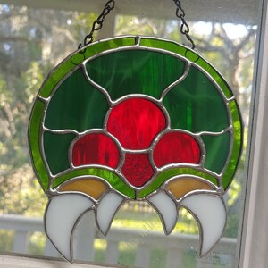 The Last Metroid Stained Glass Suncatcher Video Games image 2