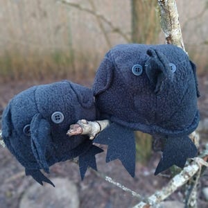 Raven and Crow Stuffies