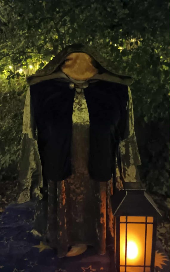 Fantasy Vest Velvet Short Hooded