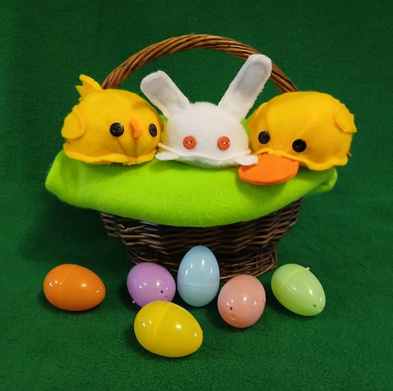 Easter Basket Stuffies ~ Chick, Bunny and Duck Stuffies