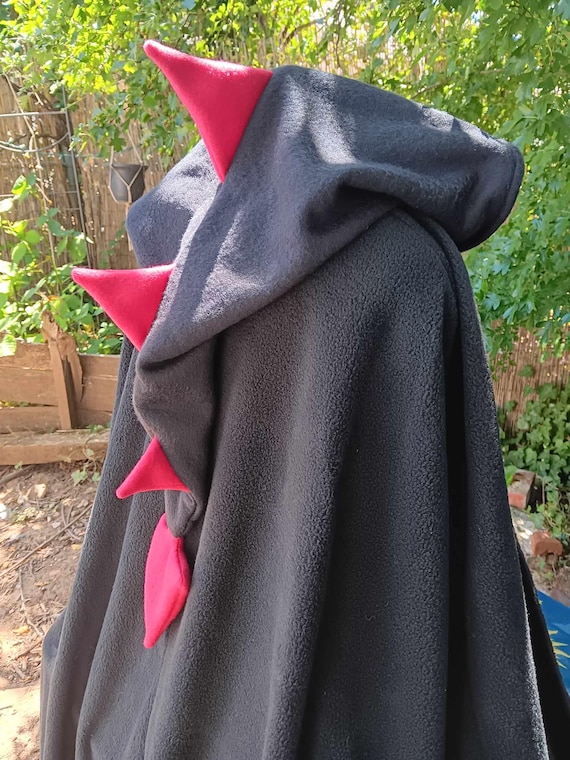 Cloak ~ Fleece Dragon Tail Hood