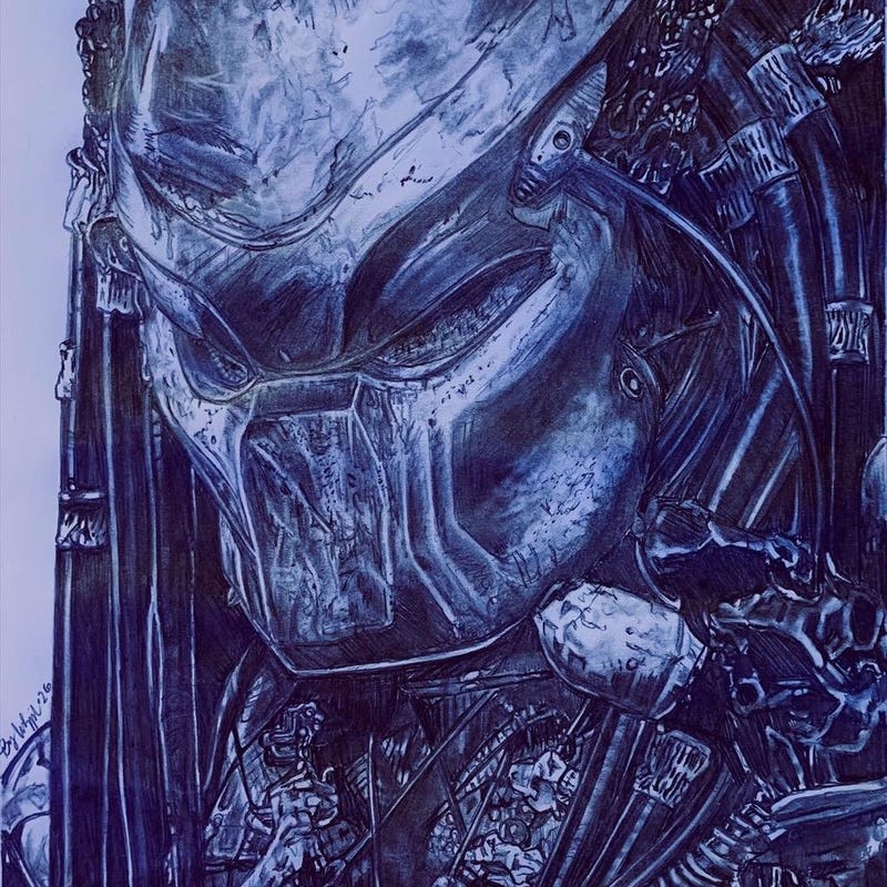 Predator Face Graphics Predator Face Mask - Etsy
