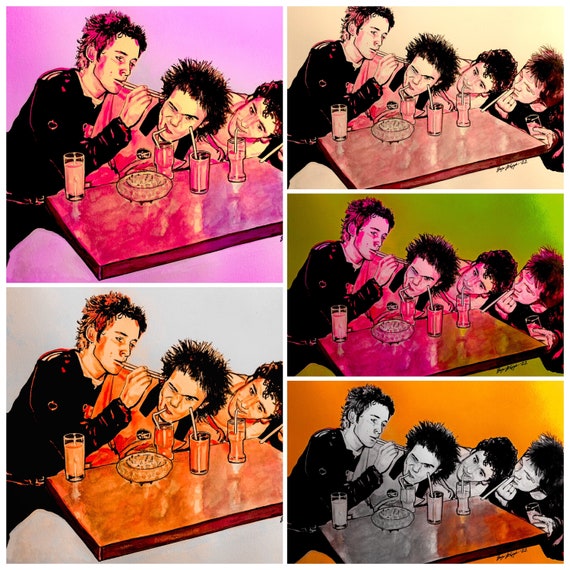 The Sex Pistols Johnny Rotten Sid Vicious Punk Rock Original