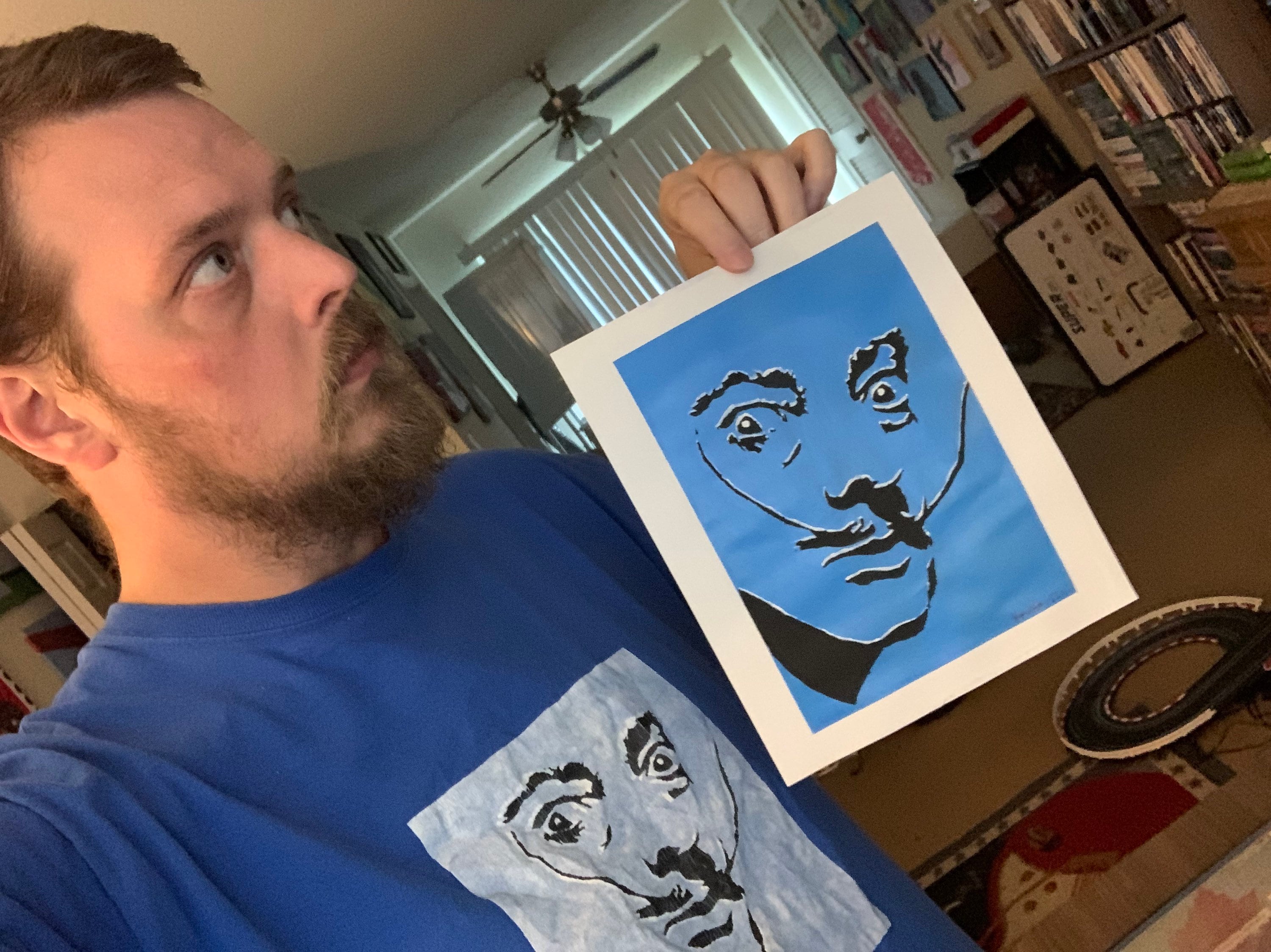 サルバドール・ダリのスケッチ肖像画またはトリビュート絵画限定版