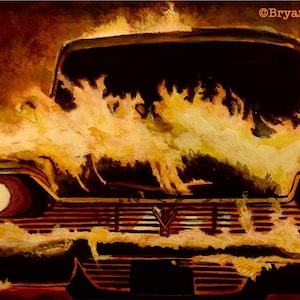 Christine 1958 Plymouth Fury Stephen King John Carpenter movie Gicleé art prints
