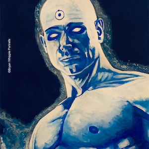 Dr Manhattan Watchmen Billy Crudup original painting Gicleé art prints