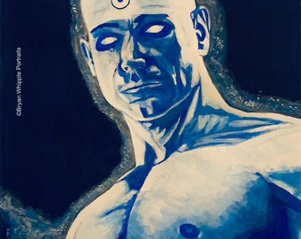 Dr Manhattan Watchmen Billy Crudup original painting Gicleé art prints