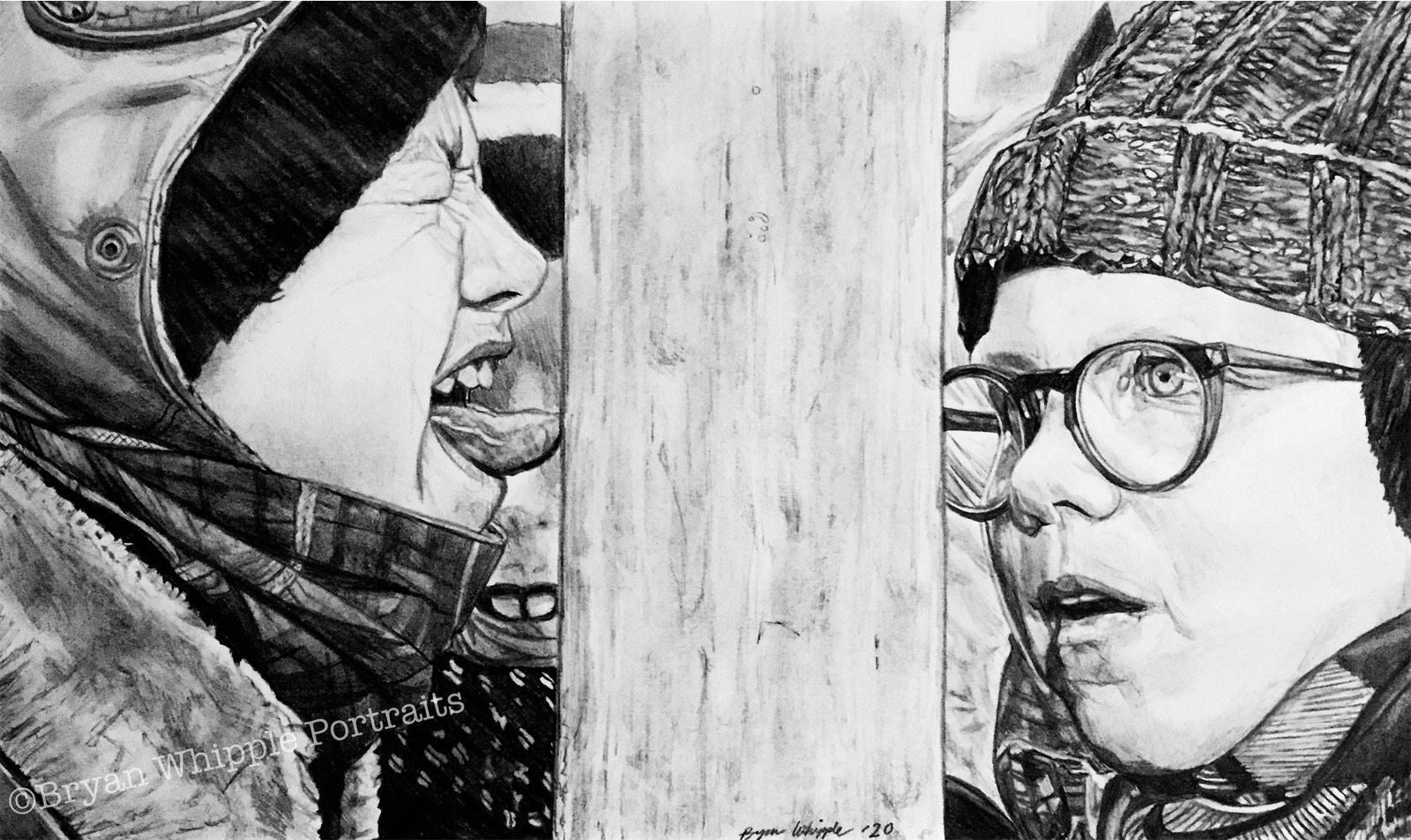 A Christmas Story Flagpole Scene Limited Edition Hand Signed/numbered