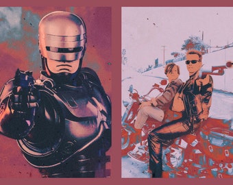 Terminator /Robocop popart édition limitée signée et numérotée, tirages d'art Gicleé