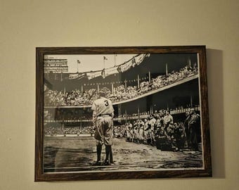 ベーブ・ルースのヤンキースタジアムでの最後の登場。限定版の直筆