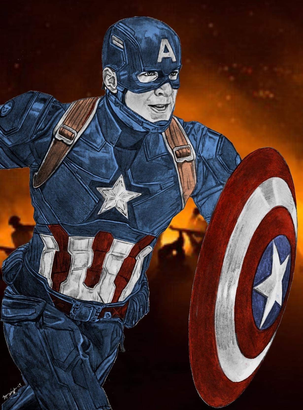 Captain America Chris Evans Avengers Limited Edition Hand - Etsy Denmark Captain America Chris Evans Avengers Limited Edition Hand - Etsy Denmark