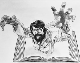 Impresión artística Giclée del libro de terror de Stephen King