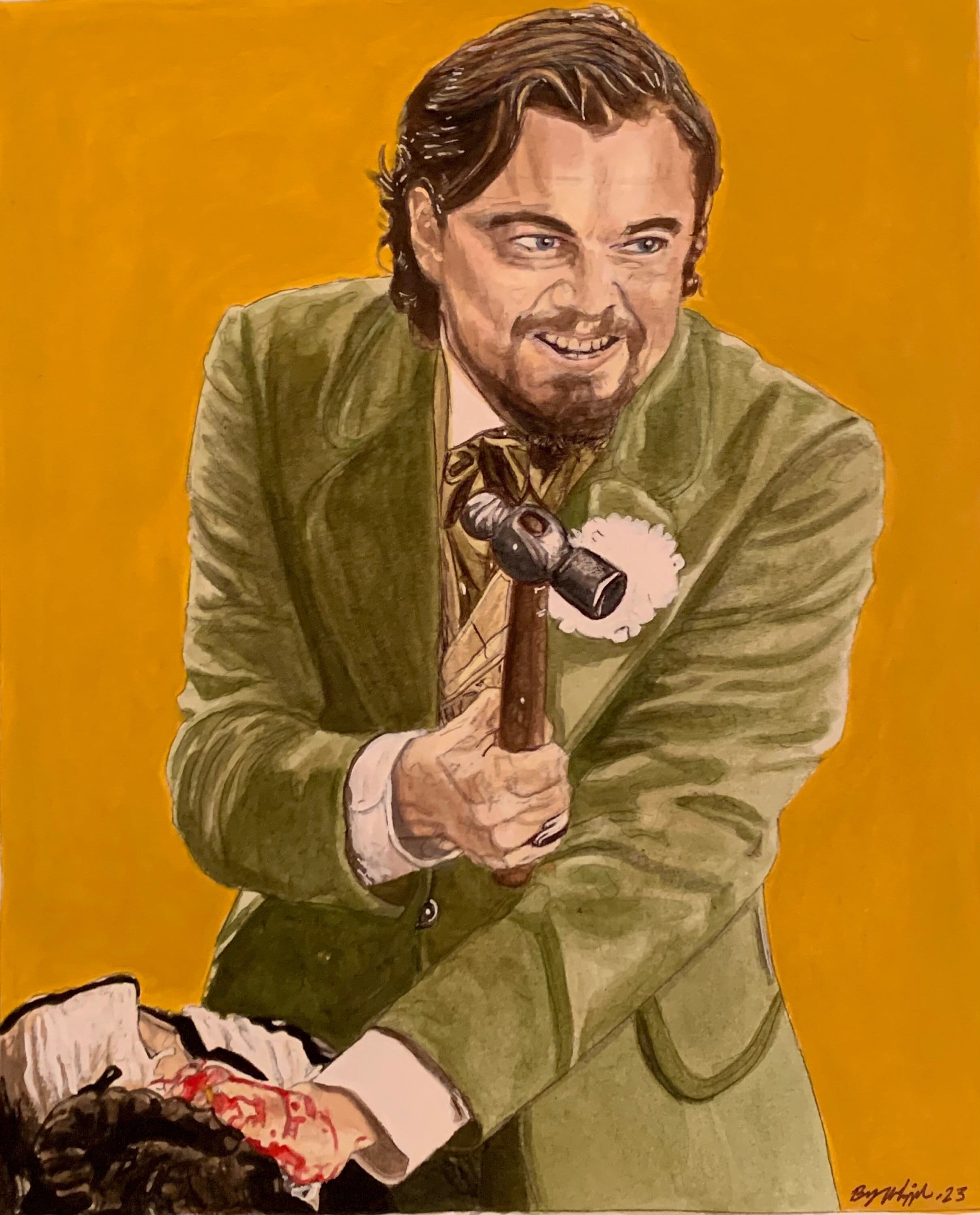 Django Unchained Leonardo Dicaprio Calvin Candie Original Painting Limited  Edition Signed Numbered Gicleé Art Prints - Etsy Australia