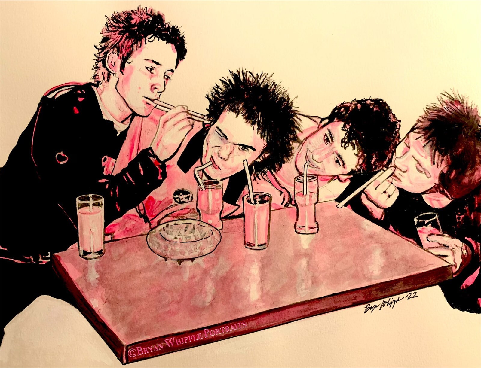 The Sex Pistols Johnny Rotten Sid Vicious Punk Rock Original