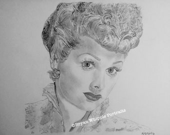 Lucille Ball original sketch limited edition signed numbered Gicleé art print