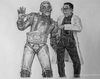 Steve Urkel and Urkelbot Family Matters Limited Edition hand signed/numbered art Giclee prints