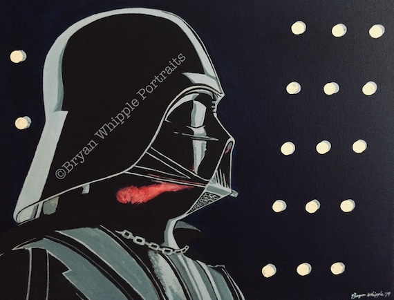 Darth Vader BLACK CANVAS Painting Kit