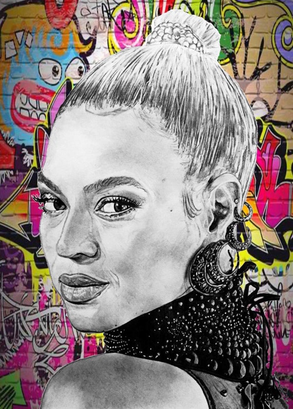 Beyoncé Limited Edition Hand Signed/numbered Art Sketch Giclee
