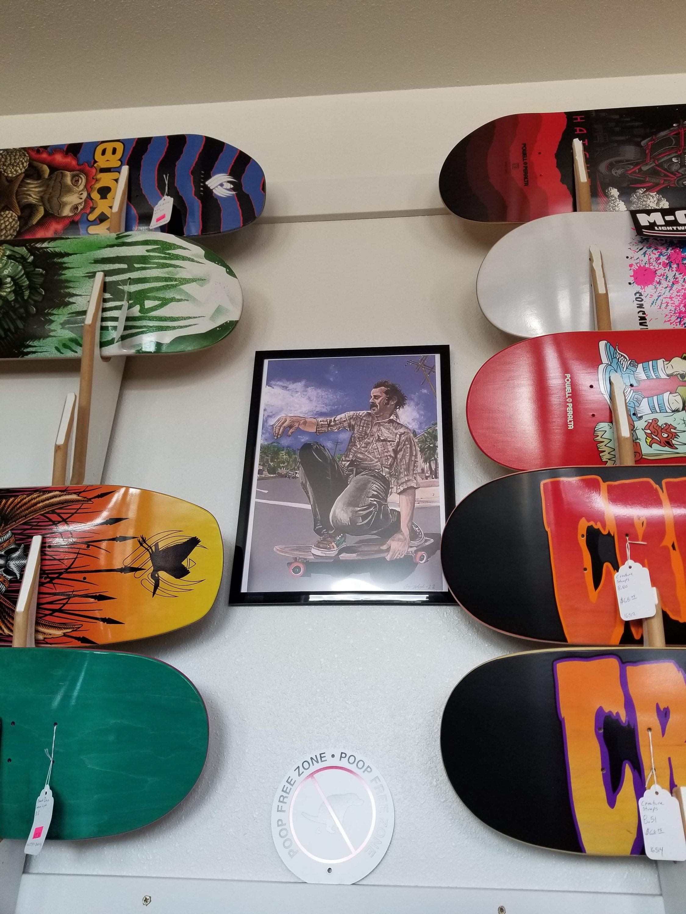 Jason Lee My Name is Earl Skateboarding Original Painting Limited 