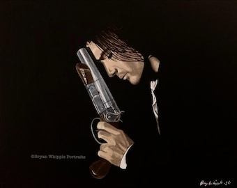 Desperado Antonio Banderas Originalgemälde limitierte Auflage signierte nummerierte Gicleé Kunstdrucke