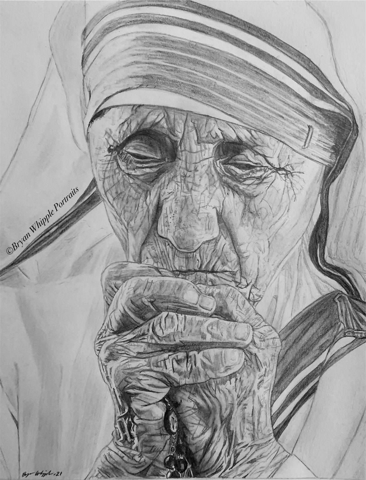 Mother Teresa Saint Limited Edition Signed Numbered Original