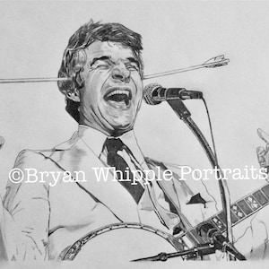 Steve Martin sketch portrait Gicleé art prints
