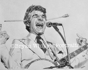 Steve Martin skiss porträtt Giclée konsttryck