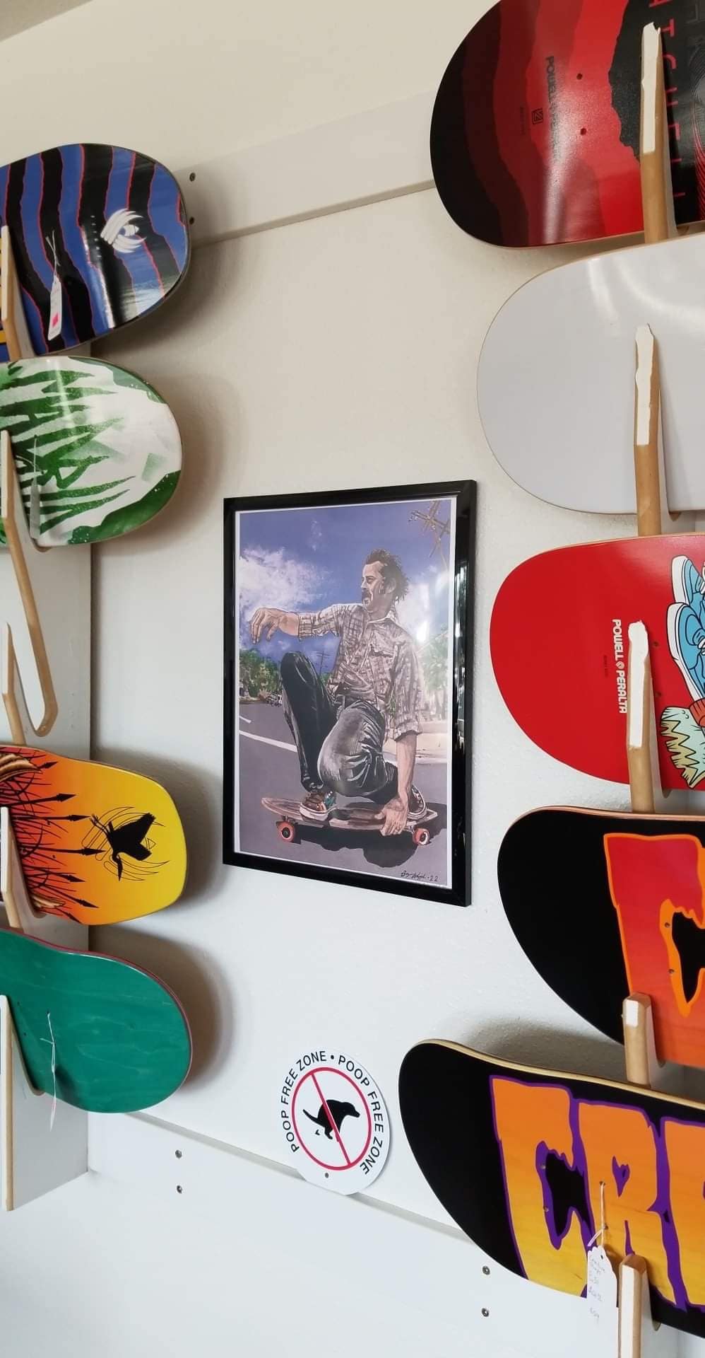 Jason Lee My Name is Earl Skateboarding Original Painting Limited