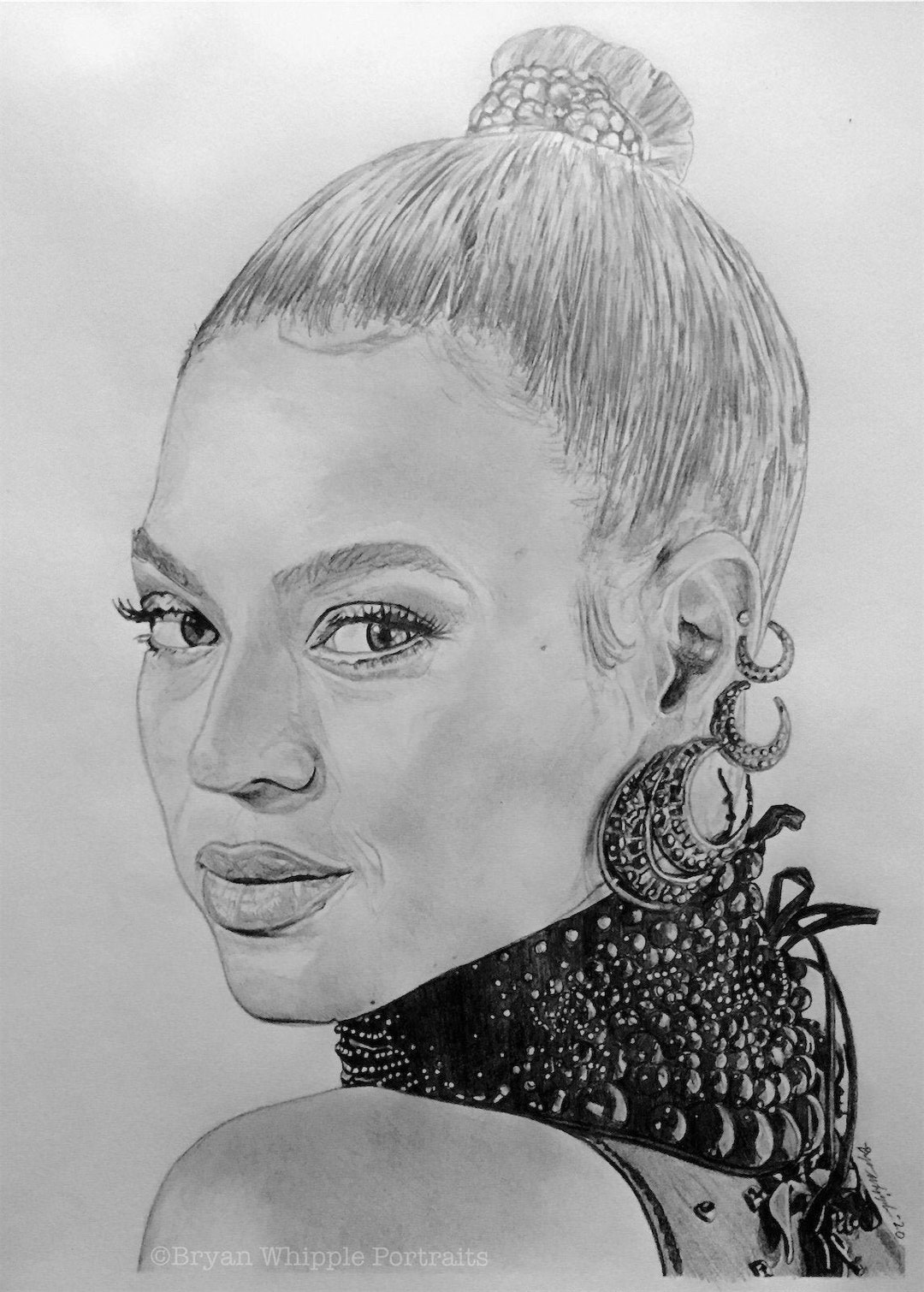 Beyoncé Limited Edition Hand Signed/numbered Art Sketch Giclee Prints ...