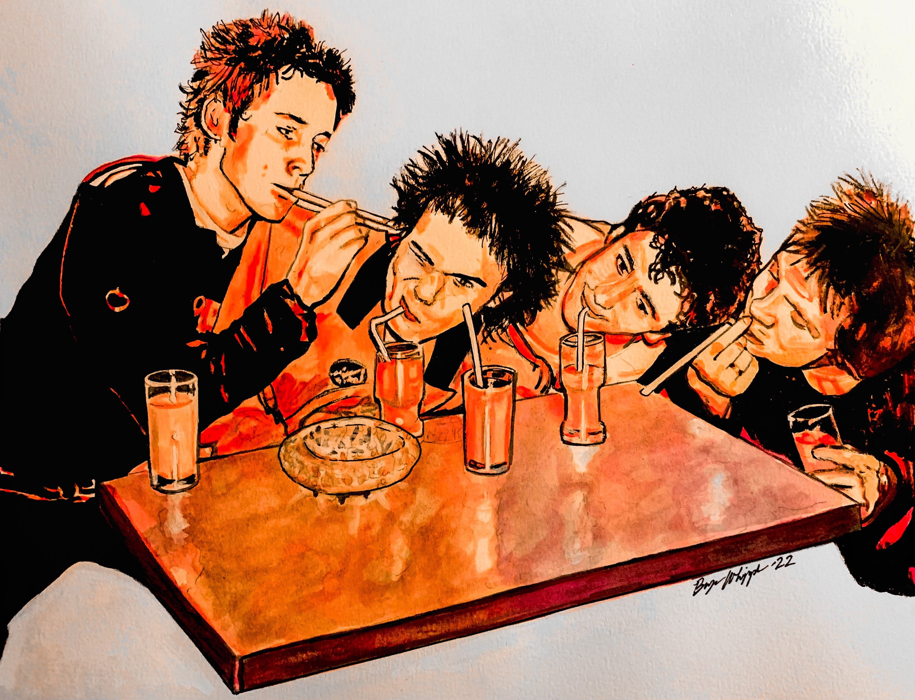 The Sex Pistols Johnny Rotten Sid Vicious Punk Rock Original