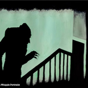 Nosferatu (1922) Vampire original painting Gicleé art prints