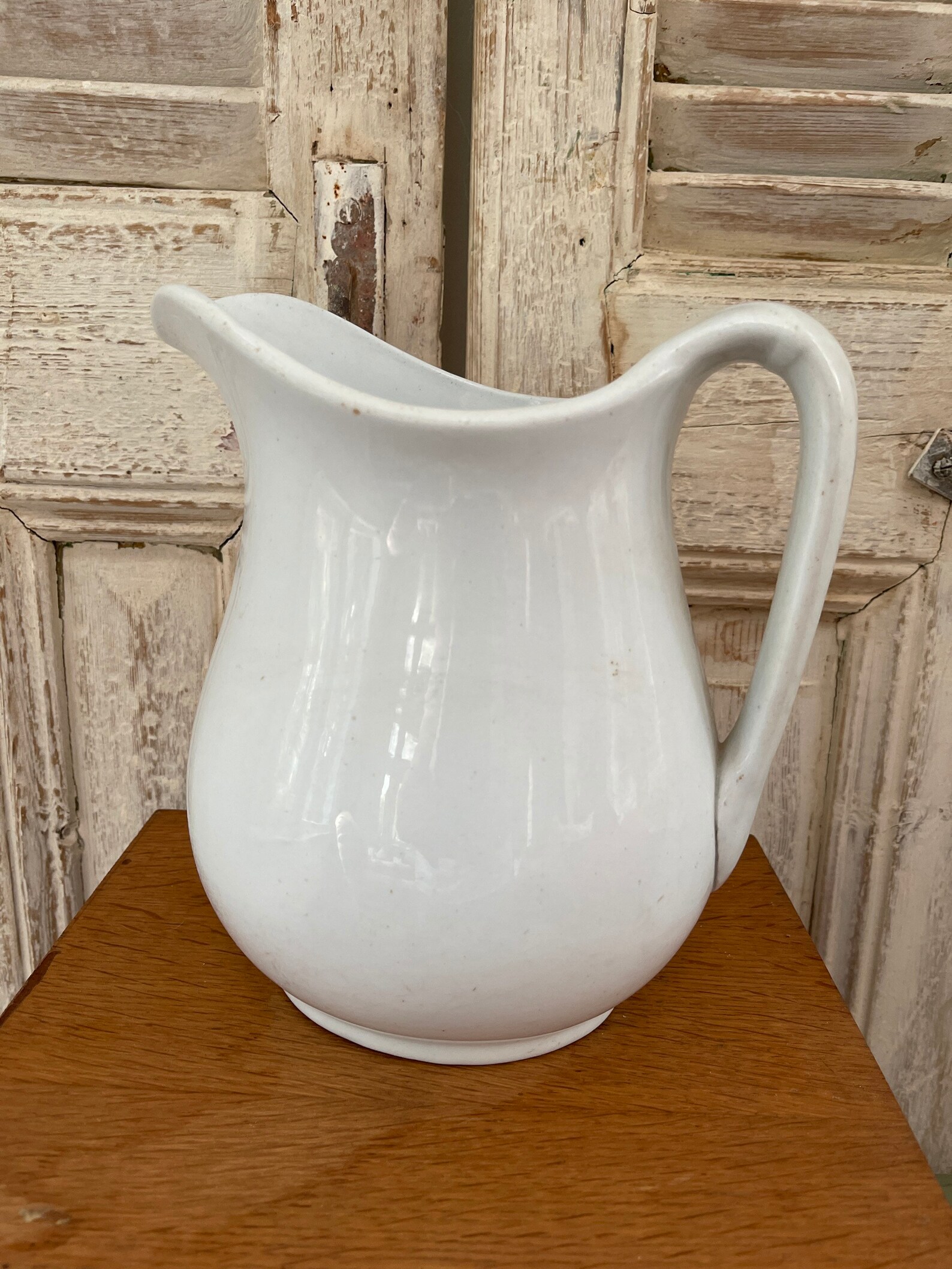 Powell & ironstone white ironstone pitcher English Etsy