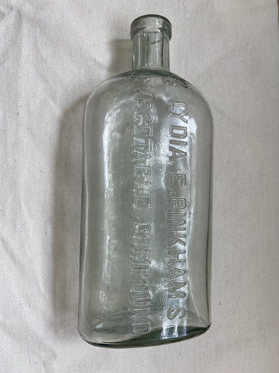 Lydia Pinkhams Vegetable Compound Bottle 1875 to 1886 Etsy