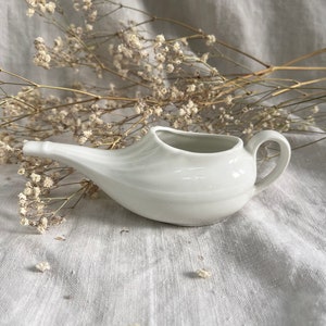 Antique French white porcelain invalid cup, baby feeding cup/convalescent feeding cup